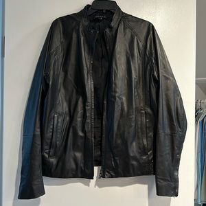 Theory Men’s Leather Jacket size L